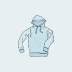 Hoodie - Blue, No